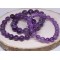 AMETHYST LIGHT Gemstone Bracelet Handmade Natural 18cmStretch 8mm 10mm 12mm Bead