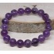 AMETHYST LIGHT Gemstone Bracelet Handmade Natural 18cmStretch 8mm 10mm 12mm Bead