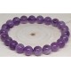 AMETHYST LIGHT Gemstone Bracelet Handmade Natural 18cmStretch 8mm 10mm 12mm Bead