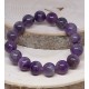 AMETHYST LIGHT Gemstone Bracelet Handmade Natural 18cmStretch 8mm 10mm 12mm Bead