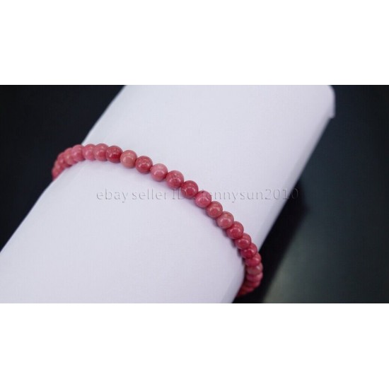 Handmade 4mm Mixed Natural Gemstone Round Beads Stretchy Bracelet Reiki Chakra 