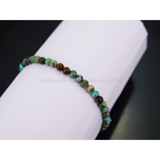 Handmade 4mm Mixed Natural Gemstone Round Beads Stretchy Bracelet Reiki Chakra 