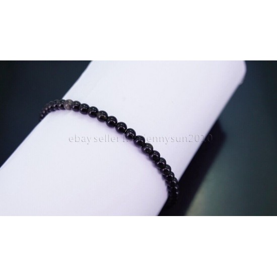Handmade 4mm Mixed Natural Gemstone Round Beads Stretchy Bracelet Reiki Chakra 