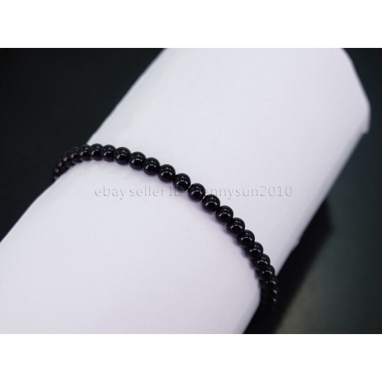 Handmade 4mm Mixed Natural Gemstone Round Beads Stretchy Bracelet Reiki Chakra 