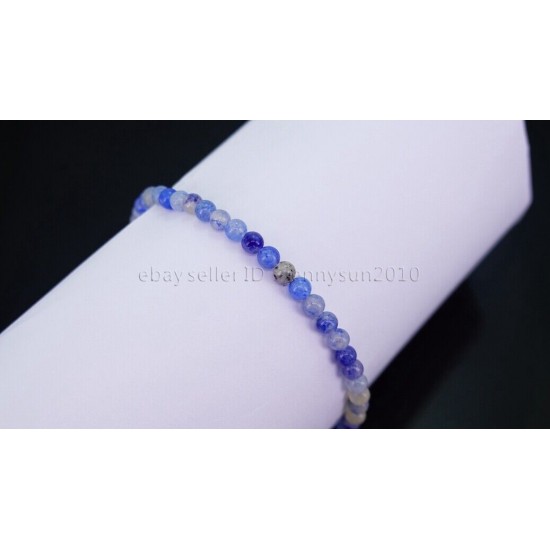 Handmade 4mm Mixed Natural Gemstone Round Beads Stretchy Bracelet Reiki Chakra 