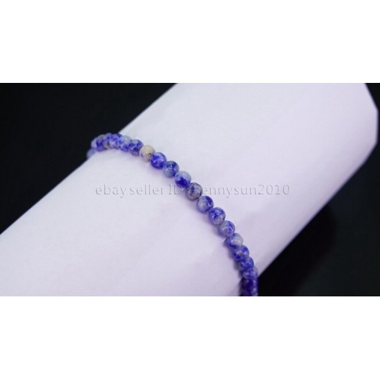 Handmade 4mm Mixed Natural Gemstone Round Beads Stretchy Bracelet Reiki Chakra 