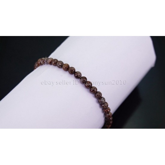 Handmade 4mm Mixed Natural Gemstone Round Beads Stretchy Bracelet Reiki Chakra 
