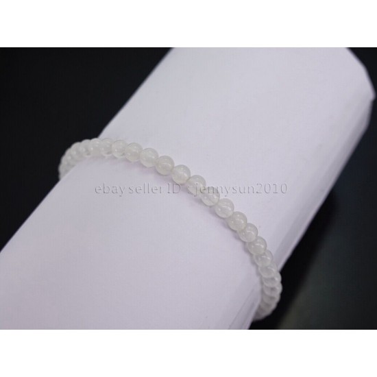 Handmade 4mm Mixed Natural Gemstone Round Beads Stretchy Bracelet Reiki Chakra 