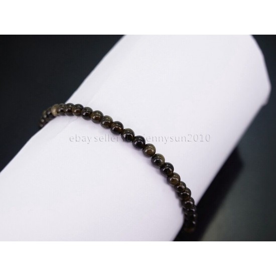 Handmade 4mm Mixed Natural Gemstone Round Beads Stretchy Bracelet Reiki Chakra 