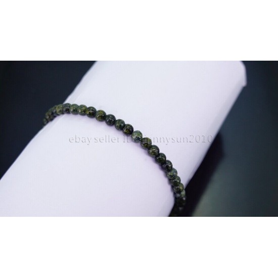 Handmade 4mm Mixed Natural Gemstone Round Beads Stretchy Bracelet Reiki Chakra 