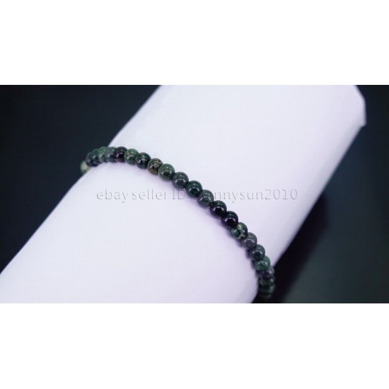 Handmade 4mm Mixed Natural Gemstone Round Beads Stretchy Bracelet Reiki Chakra 