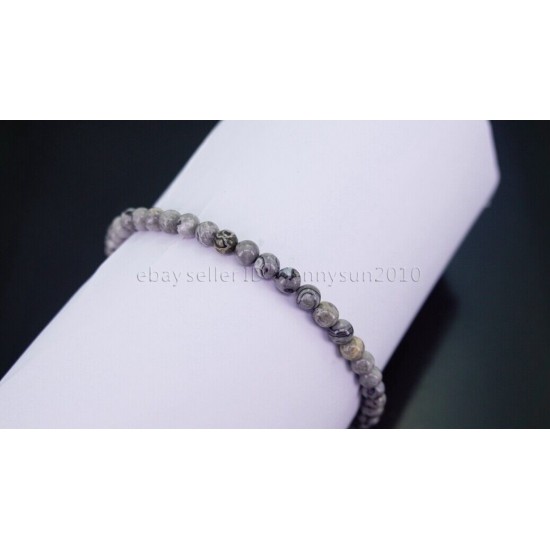 Handmade 4mm Mixed Natural Gemstone Round Beads Stretchy Bracelet Reiki Chakra 