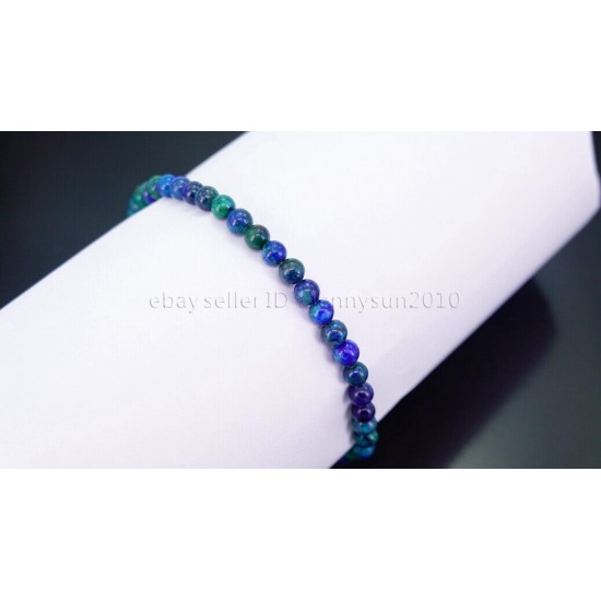 Handmade 4mm Mixed Natural Gemstone Round Beads Stretchy Bracelet Reiki Chakra 