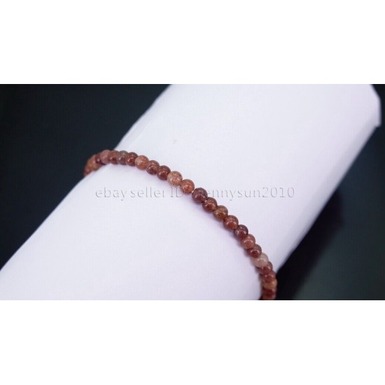 Handmade 4mm Mixed Natural Gemstone Round Beads Stretchy Bracelet Reiki Chakra 