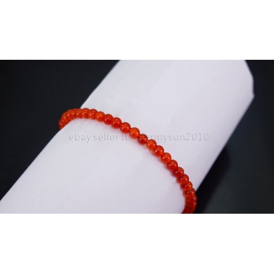 Handmade 4mm Mixed Natural Gemstone Round Beads Stretchy Bracelet Reiki Chakra 