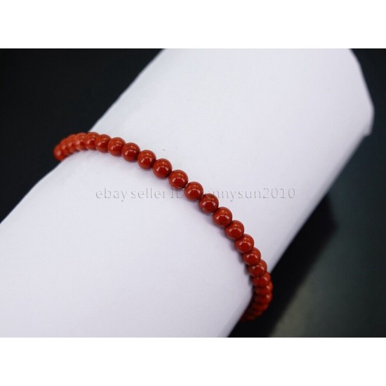 Handmade 4mm Mixed Natural Gemstone Round Beads Stretchy Bracelet Reiki Chakra 