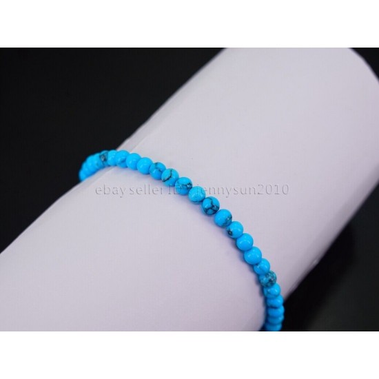 Handmade 4mm Mixed Natural Gemstone Round Beads Stretchy Bracelet Reiki Chakra 
