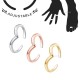 Toe Ring Wave Thin Adjustable Midi Finger Knuckle Thumb Stacking Ring Band 