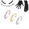 Toe Ring Simple Band Adjustable Midi Finger Knuckle Thumb Stacking Ring 