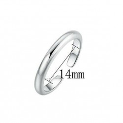 Toe Ring Simple Band Adjustable Midi Finger Knuckle Thumb Stacking Ring 