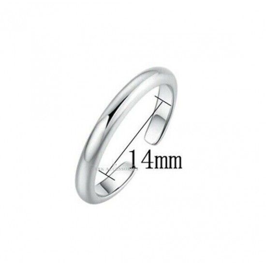 Toe Ring Simple Band Adjustable Midi Finger Knuckle Thumb Stacking Ring 