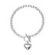 Beautiful Heart Charm Bracelet 925 Sterling Silver Women Girls Jewelry Gift UK