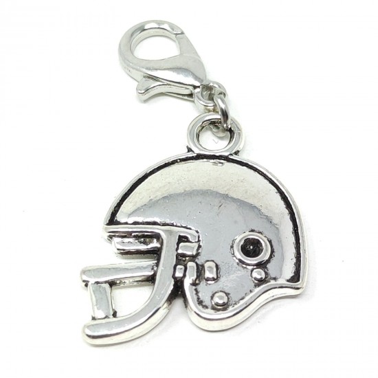 Tibetan Silver Clip on Charms For Bracelets - Zips - Phones - Stitch Markers