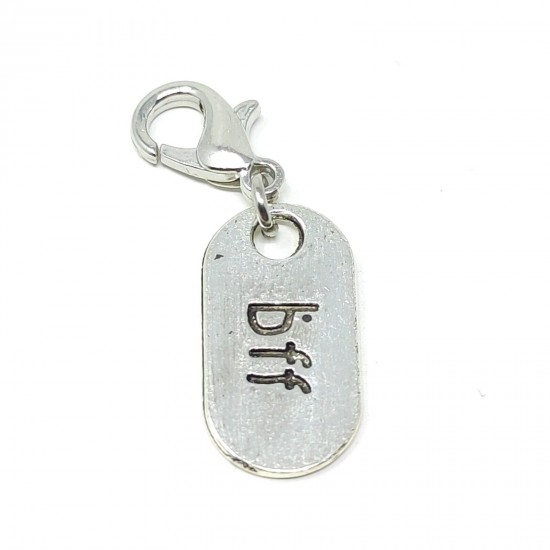 Tibetan Silver Clip on Charms For Bracelets - Zips - Phones - Stitch Markers