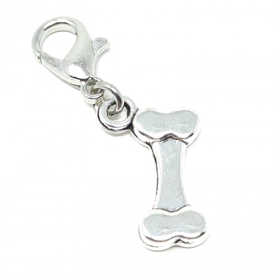 Tibetan Silver Clip on Charms For Bracelets - Zips - Phones - Stitch Markers