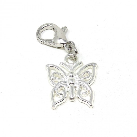 Tibetan Silver Clip on Charms For Bracelets - Zips - Phones - Stitch Markers