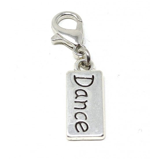 Tibetan Silver Clip on Charms For Bracelets - Zips - Phones - Stitch Markers