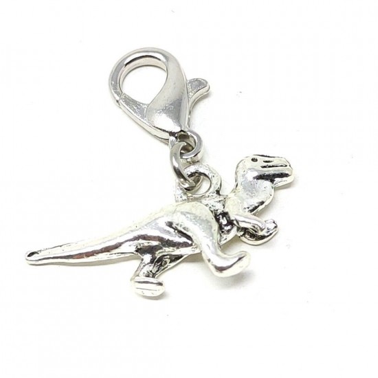 Tibetan Silver Clip on Charms For Bracelets - Zips - Phones - Stitch Markers