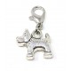 Tibetan Silver Clip on Charms For Bracelets - Zips - Phones - Stitch Markers