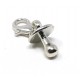 Tibetan Silver Clip on Charms For Bracelets - Zips - Phones - Stitch Markers