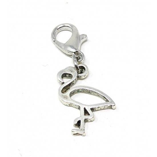 Tibetan Silver Clip on Charms For Bracelets - Zips - Phones - Stitch Markers