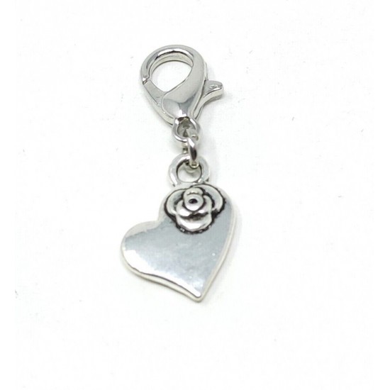 Tibetan Silver Clip on Charms For Bracelets - Zips - Phones - Stitch Markers
