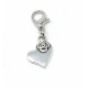 Tibetan Silver Clip on Charms For Bracelets - Zips - Phones - Stitch Markers