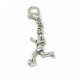 Tibetan Silver Clip on Charms For Bracelets - Zips - Phones - Stitch Markers