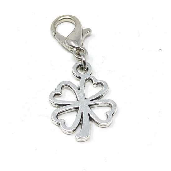 Tibetan Silver Clip on Charms For Bracelets - Zips - Phones - Stitch Markers