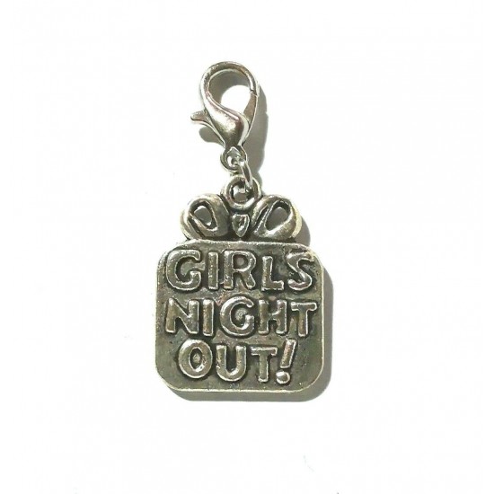 Tibetan Silver Clip on Charms For Bracelets - Zips - Phones - Stitch Markers