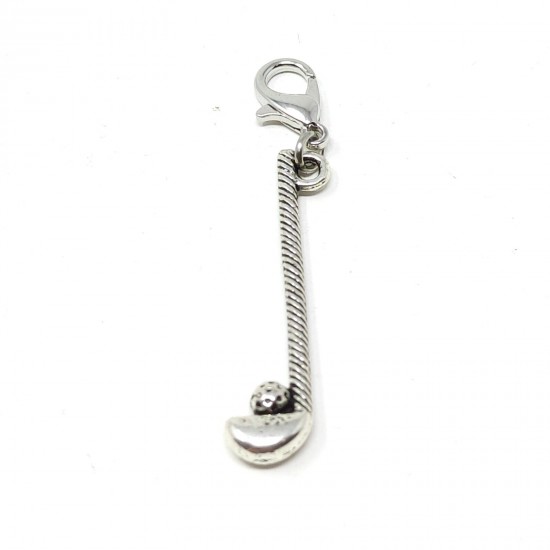 Tibetan Silver Clip on Charms For Bracelets - Zips - Phones - Stitch Markers