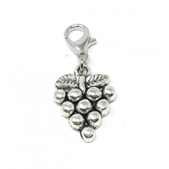 Tibetan Silver Clip on Charms For Bracelets - Zips - Phones - Stitch Markers