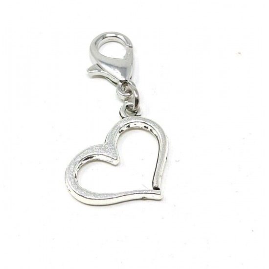 Tibetan Silver Clip on Charms For Bracelets - Zips - Phones - Stitch Markers
