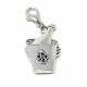 Tibetan Silver Clip on Charms For Bracelets - Zips - Phones - Stitch Markers