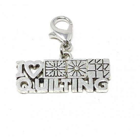Tibetan Silver Clip on Charms For Bracelets - Zips - Phones - Stitch Markers