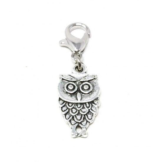 Tibetan Silver Clip on Charms For Bracelets - Zips - Phones - Stitch Markers