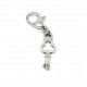 Tibetan Silver Clip on Charms For Bracelets - Zips - Phones - Stitch Markers