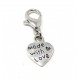 Tibetan Silver Clip on Charms For Bracelets - Zips - Phones - Stitch Markers