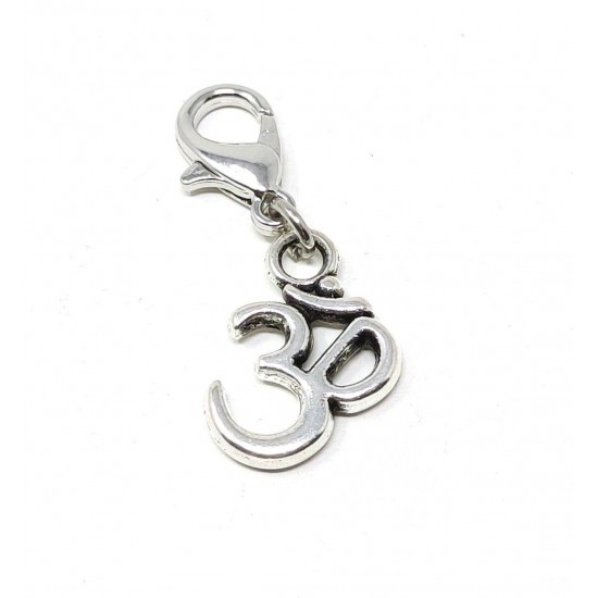 Tibetan Silver Clip on Charms For Bracelets - Zips - Phones - Stitch Markers