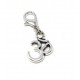 Tibetan Silver Clip on Charms For Bracelets - Zips - Phones - Stitch Markers